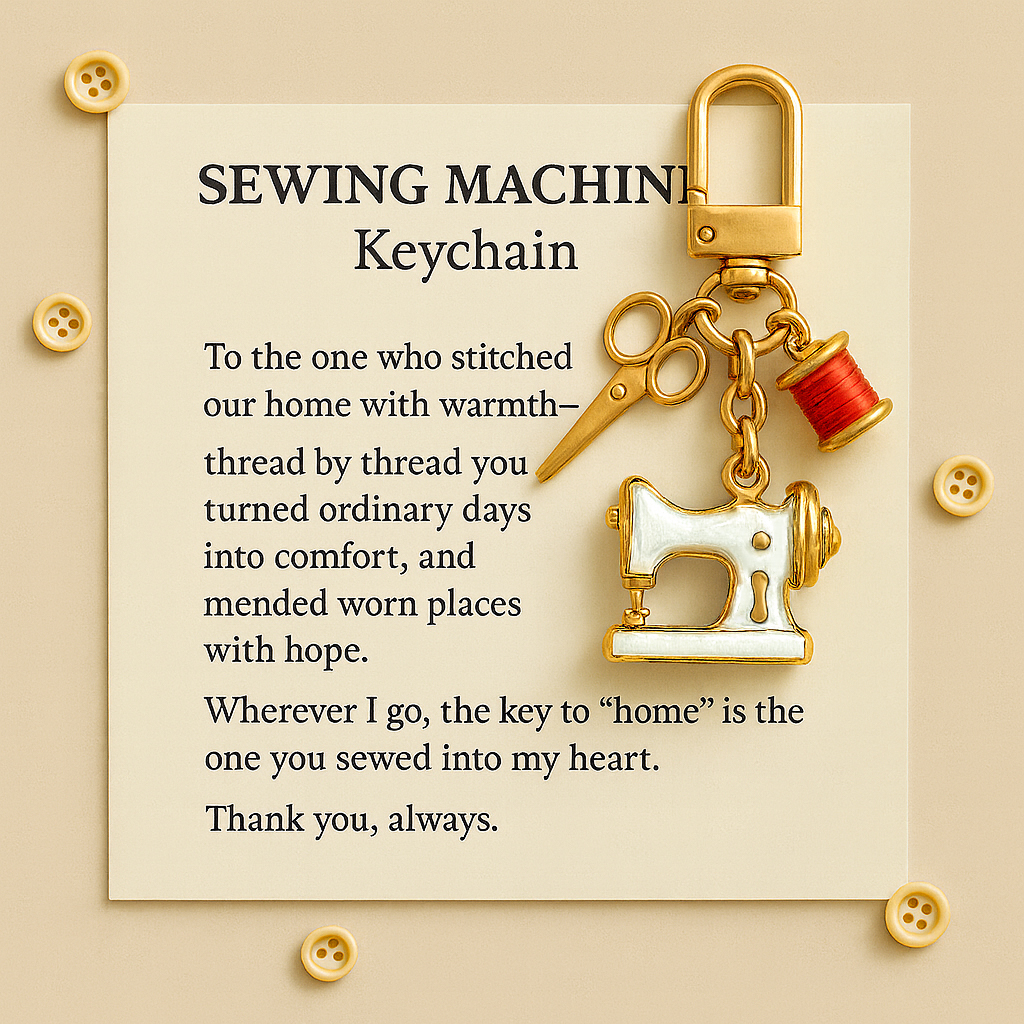 Sewing Machine Keychain
