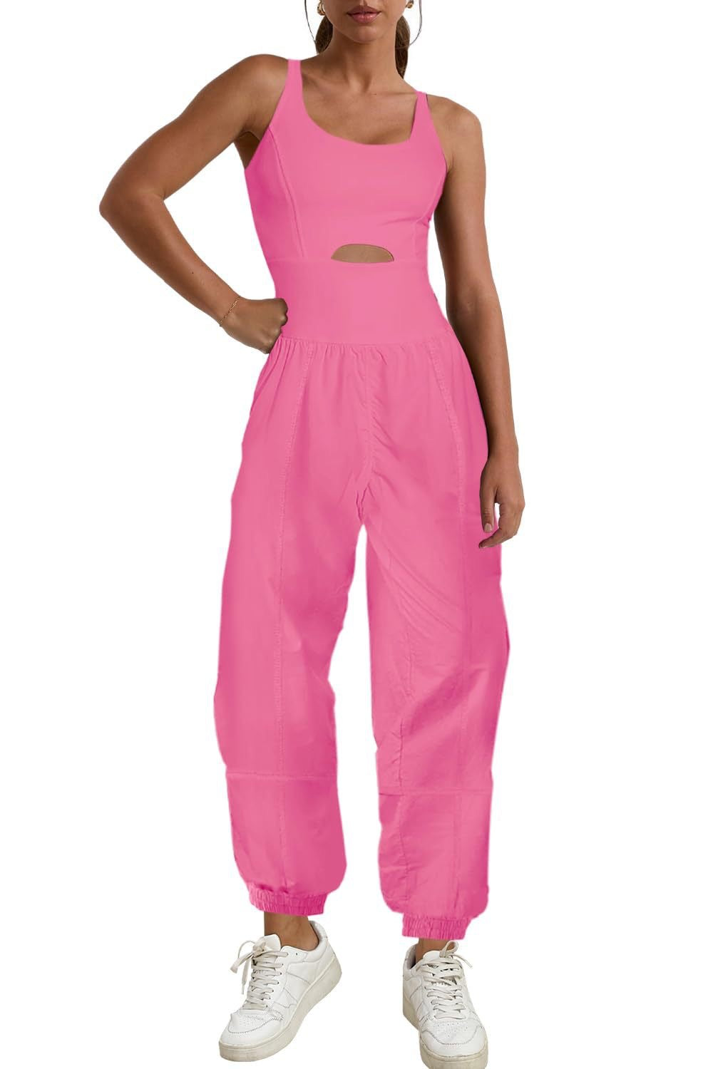 Sleeveless Sports Suit Jumpsuit for Women