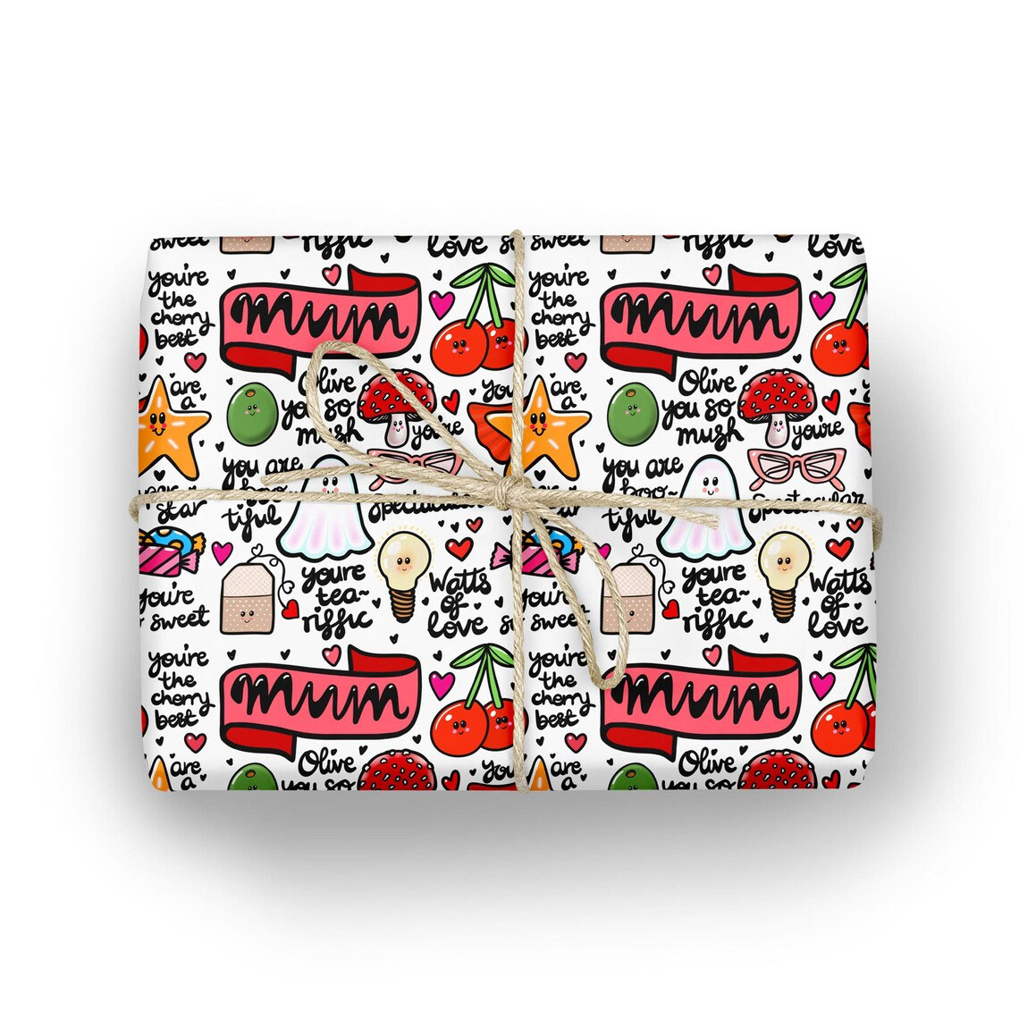 Mum wrapping paper, Mothers day gift wrap