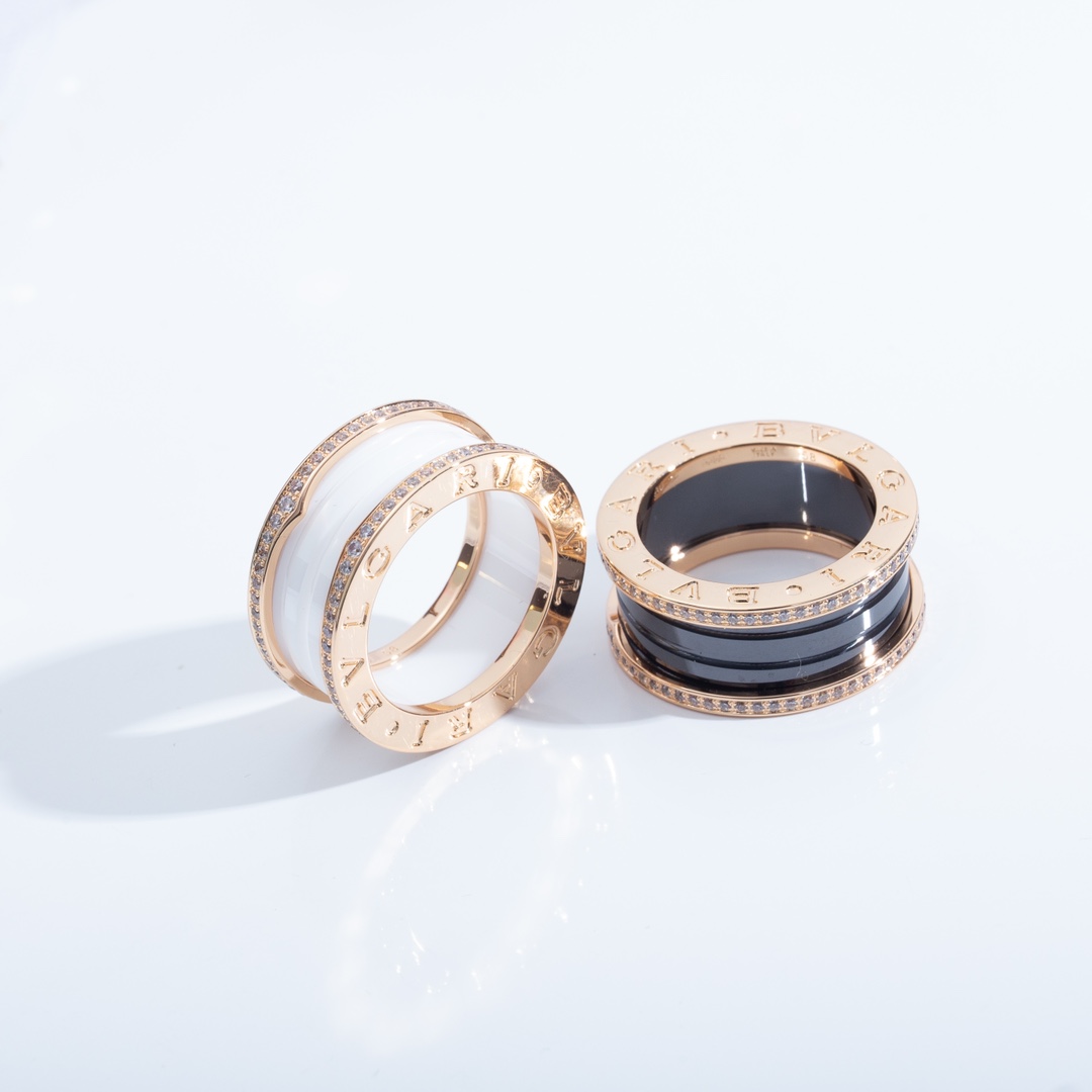 Bulgari Ceramic Diamond Ring