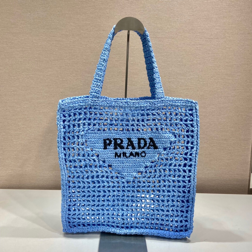 Prada Raffia Tote Bag 1BG393