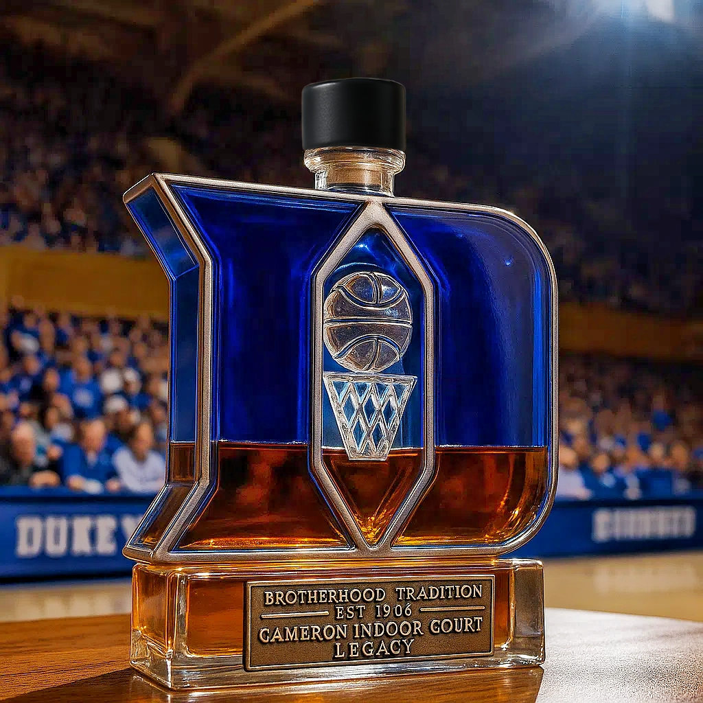 Cameron Legacy Pour——Duke Blue Devils Whiskey Bottle