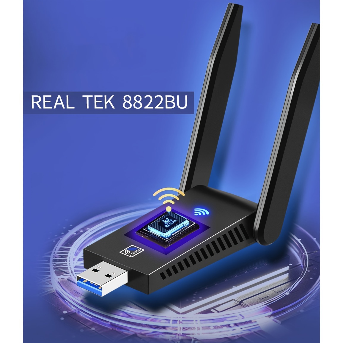 1300Mbps USB 3.0 WiFi Wireless 5.0 Adapter 2in1 Dongle Dual Band 2.4G&5GHz WiFi 5 Network Wireless Wlan Receiver DRIVER FREE