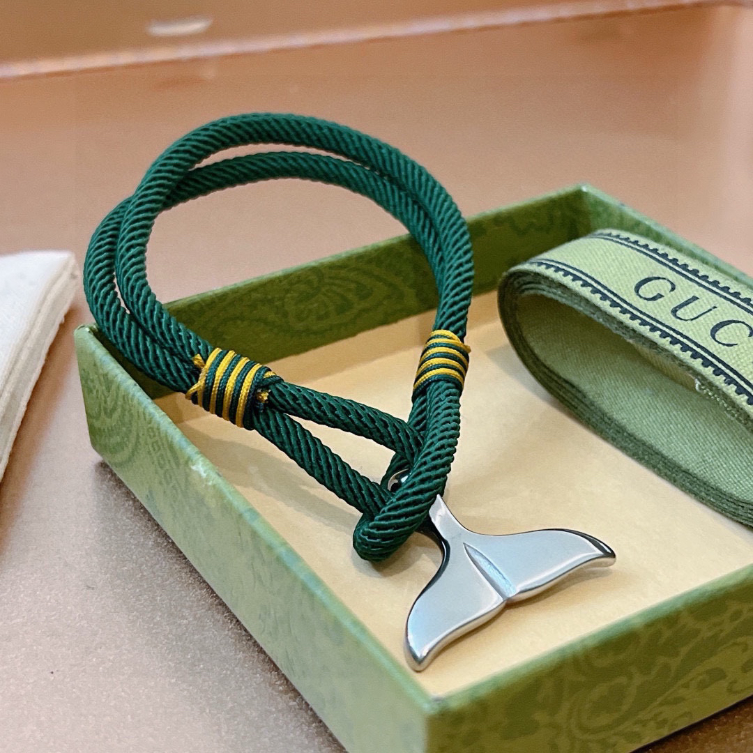 Gucci Braided Fishtail Bracelet