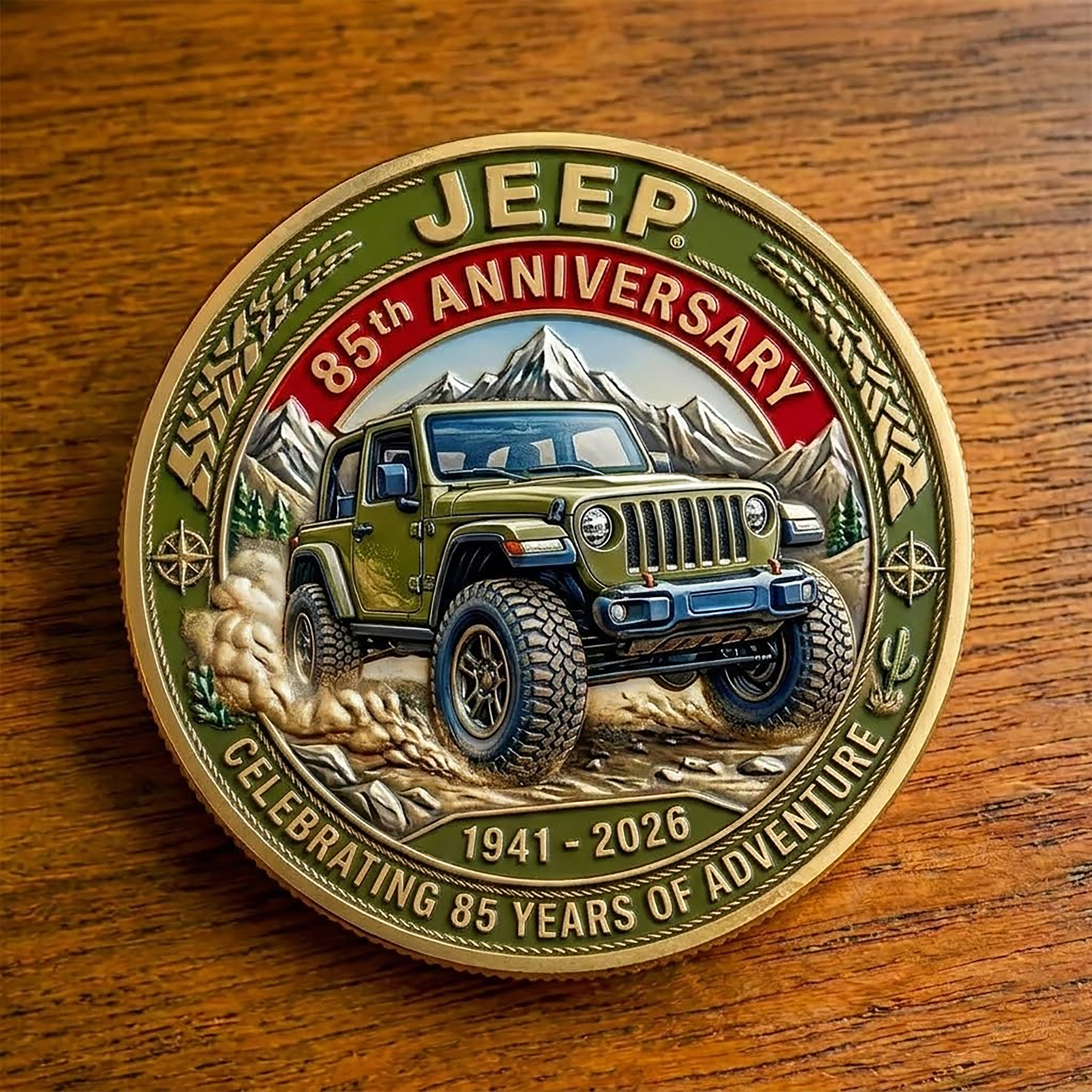 Jeep 85th Anniversary Since 1941 Legacy Adventure Collector Coin 🚙
