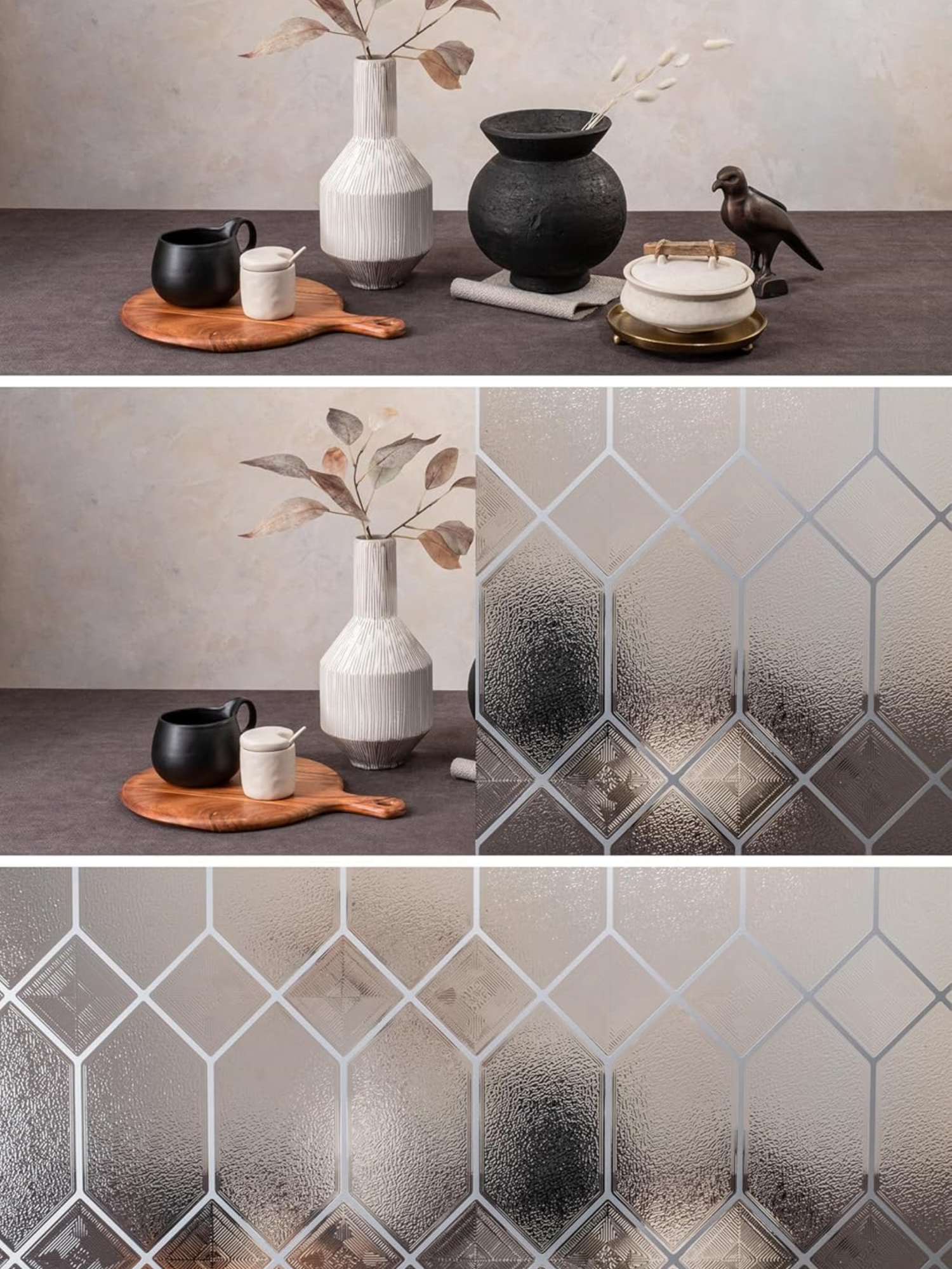 🎅2024 Christmas Promos🔥Window Privacy Film Textured Glass Pattern