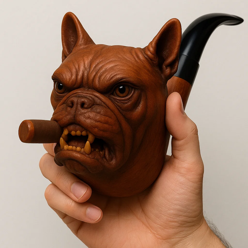 French Bulldog Head Sculpture Relaxation Tool