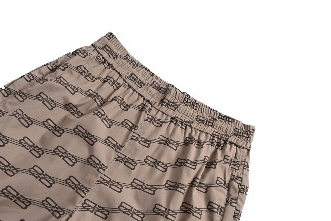 Balenciaga 22Fw Khaki Twill Lock-Button Set Trousers