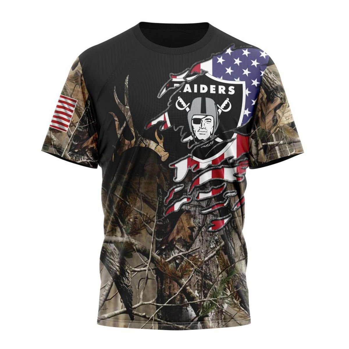 LAS VEGAS RAIDERS 3D HOODIE CAMO REALTREE HUNTING