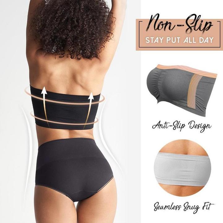(Last Day Flash Sale-50% OFF) 2PCS/SET Full Support Seamless Bandeau-BUY 2 SETS FREE SHIPPING