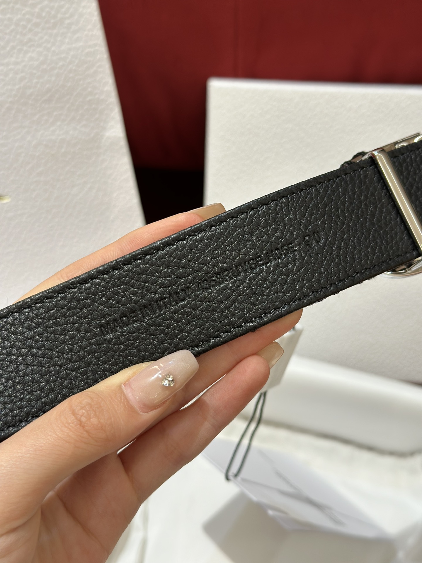 Dior CD Buckle Canvas Leather Belt 3.5CM Width