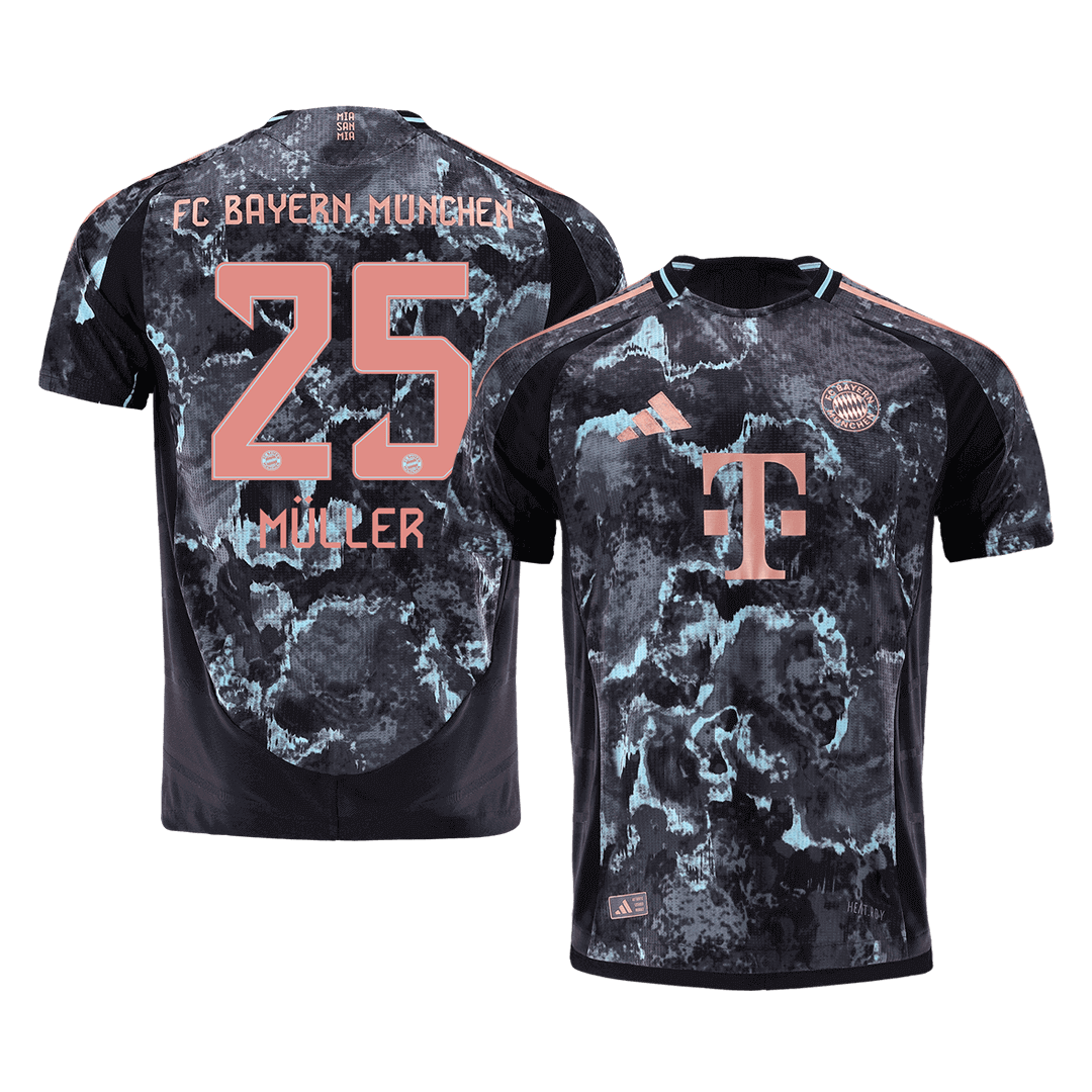 Authentic football jersey MULLER #25 Bayern Munich away jersey 2024/25