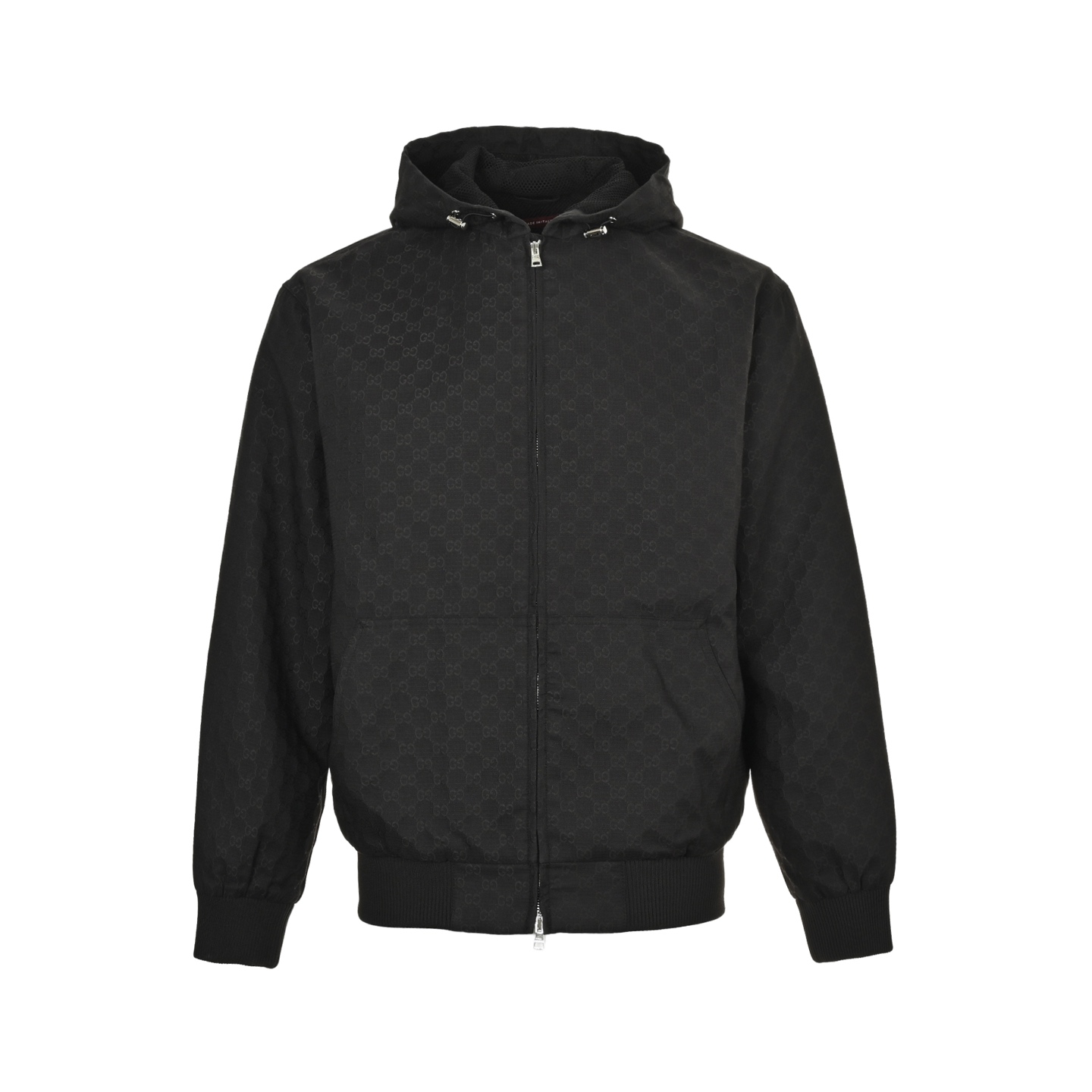 Gucci 25ss GG all-over print hooded zip-up jacket