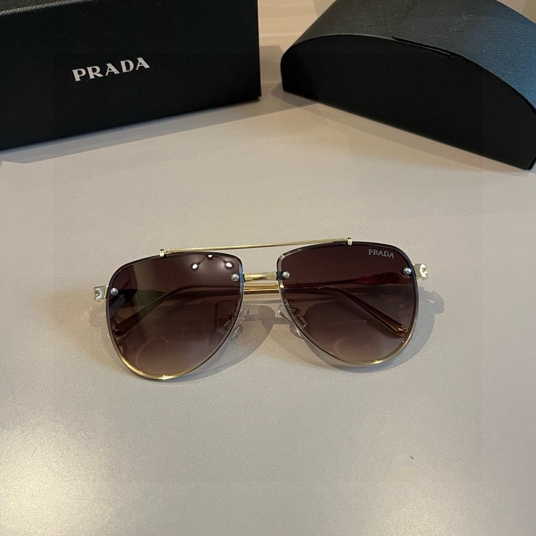 Prada round frame sunglasses