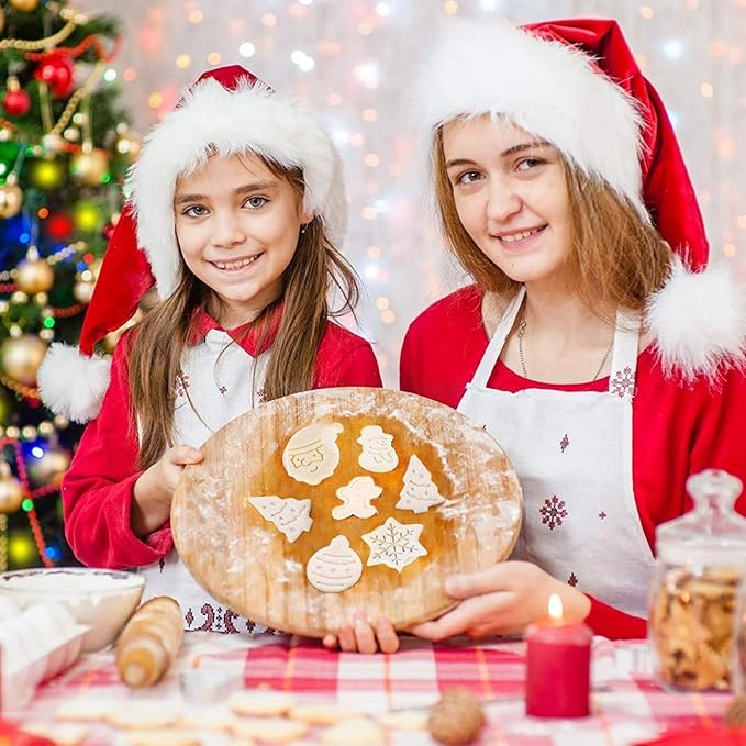 🍪🍪4 Piece Christmas Cookie Plastic Spring Cookie Mold Set