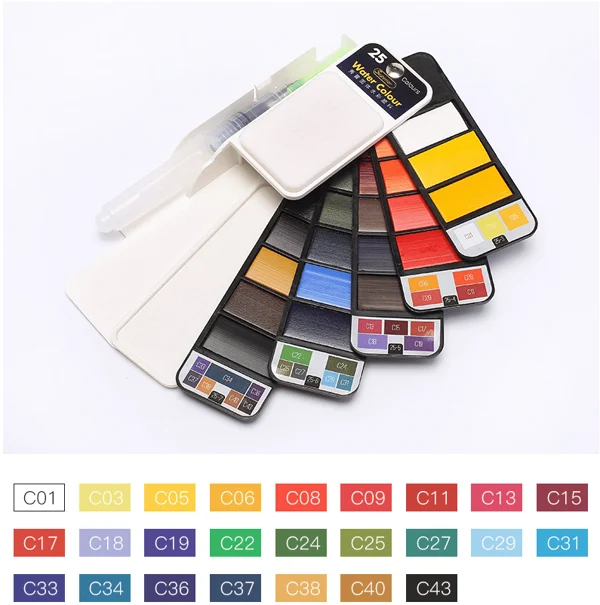 (🔥Last Day Promotion-SAVE 50% OFF)Portable Watercolor Kits--BUY 2 SETS GET 10% OFF & FREE SHIPPING