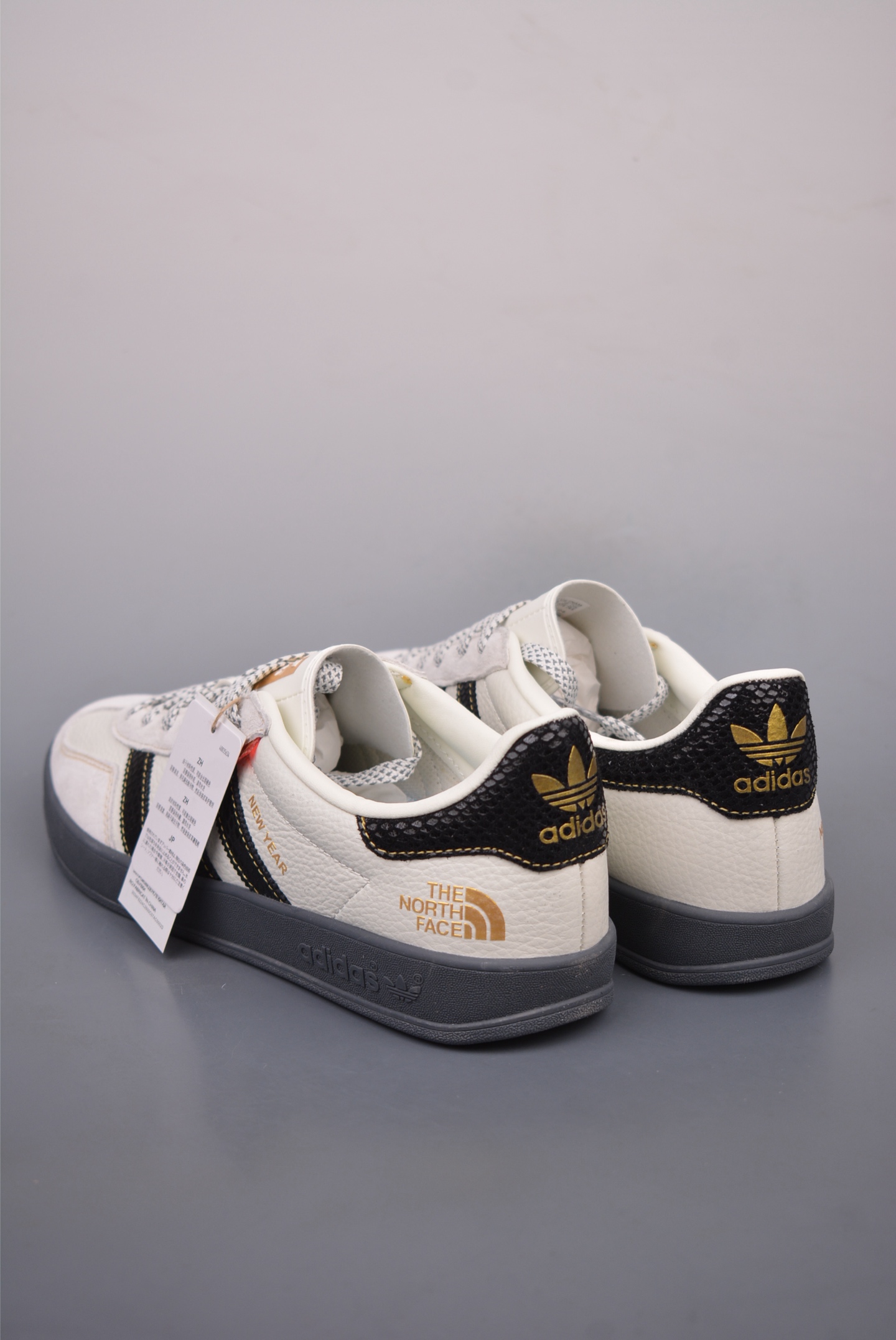 The North Face x Adidas Originals Samba OG White Black Gold Label CH6336