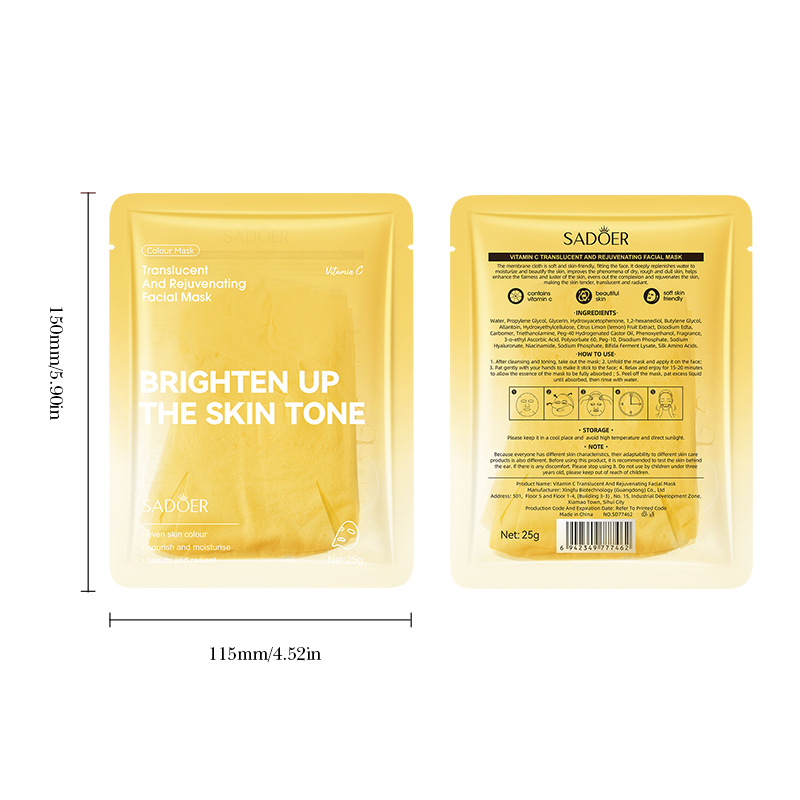 Vitamin C Brightening Moisturizing Hydrating Mask Enjoy Soothing Skin