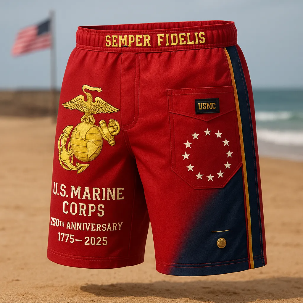 USMC 250th Anniversary Commemorative Shorts – 🔥Limited Holiday Drop