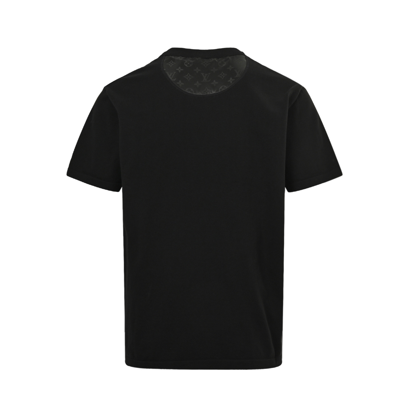 Louis Vuitton 25Fw knitted jacquard patchwork nylon inset short sleeves