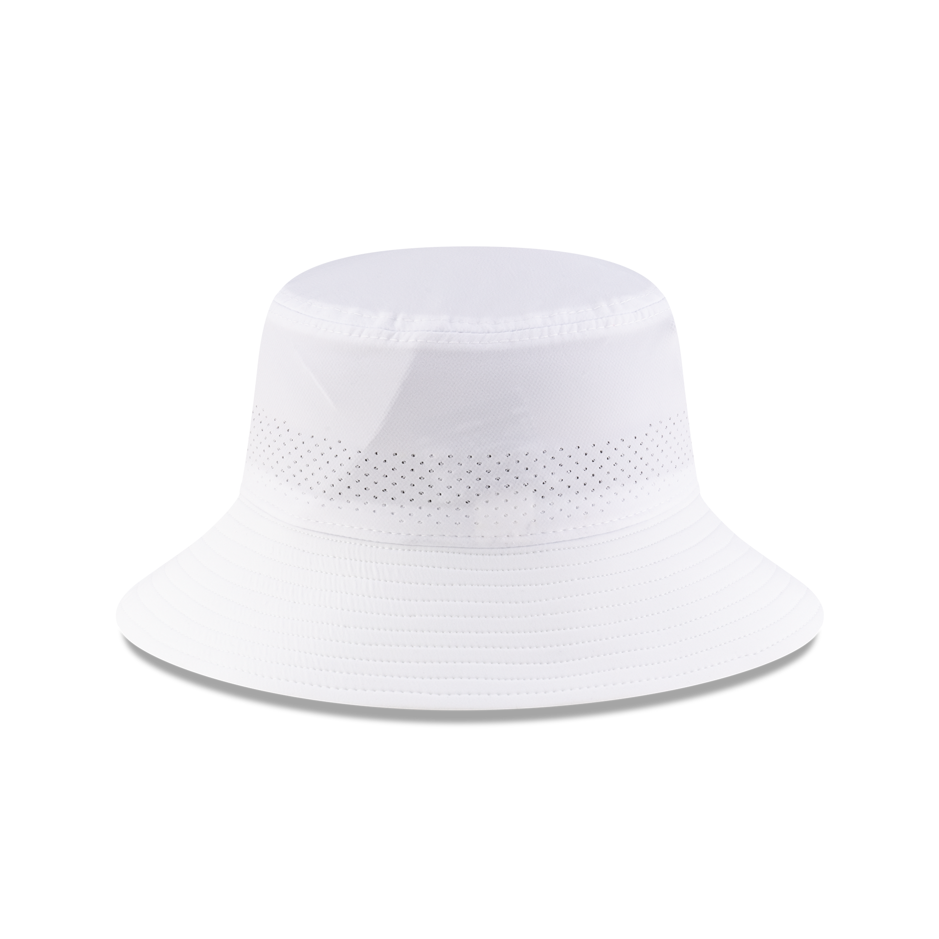 New Era Branded White Golf Stretch Bucket Hat