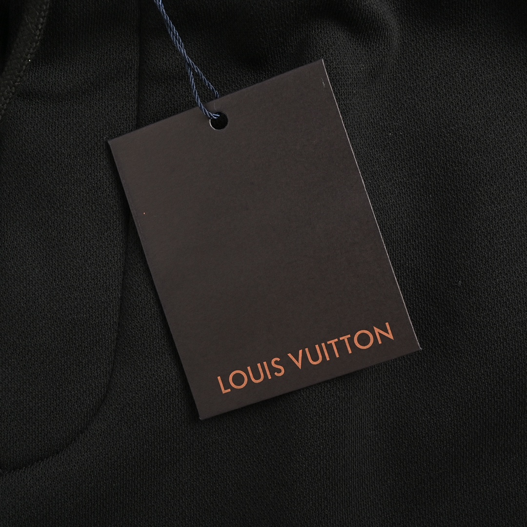 Louis Vuitton 24Fw 3D colorblock embroidered logo velvet trousers