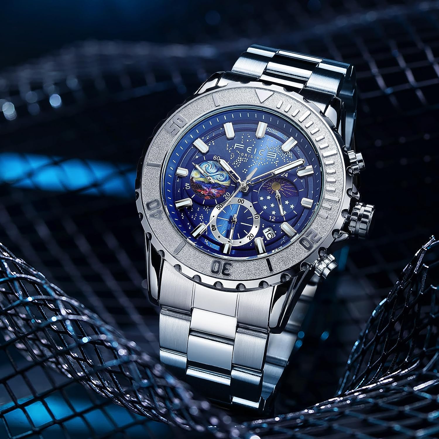 FK131 FEICE Watch Stunning Starry Sky Design