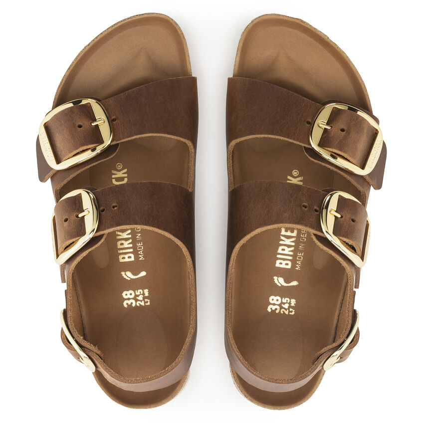Milano Big Buckle Oiled Leather B-80814
