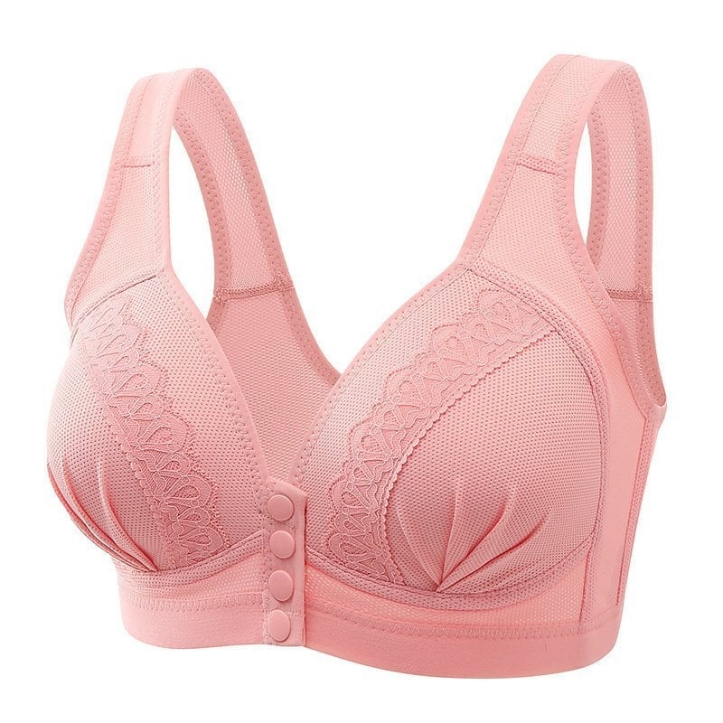 🔥BUY 1 GET 2 FREE(Please add 3 pcs to cart)🔥2023 Front Button Breathable Skin-Friendly Cotton Bra