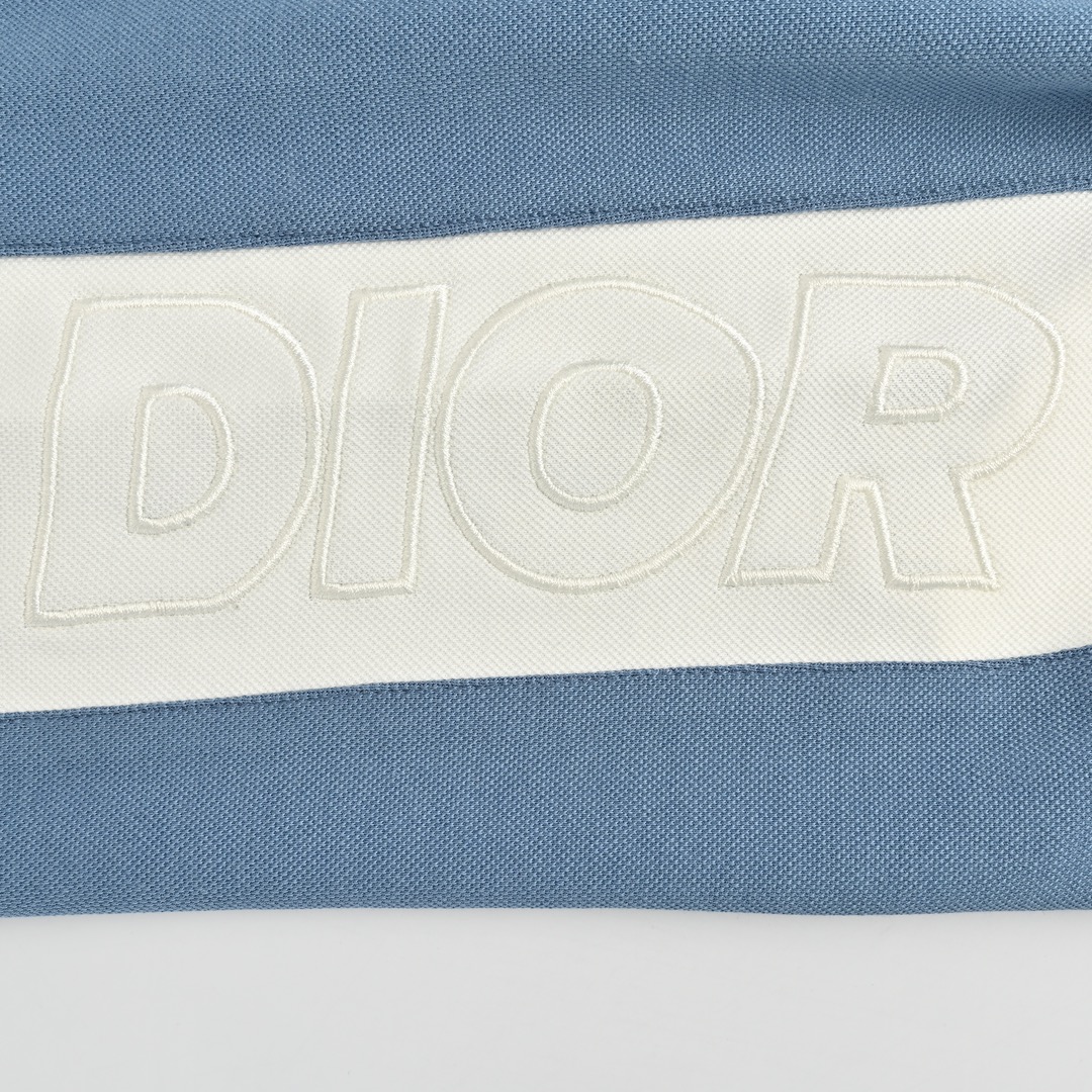 Dior 24ss side embroidered lettering contrast shorts