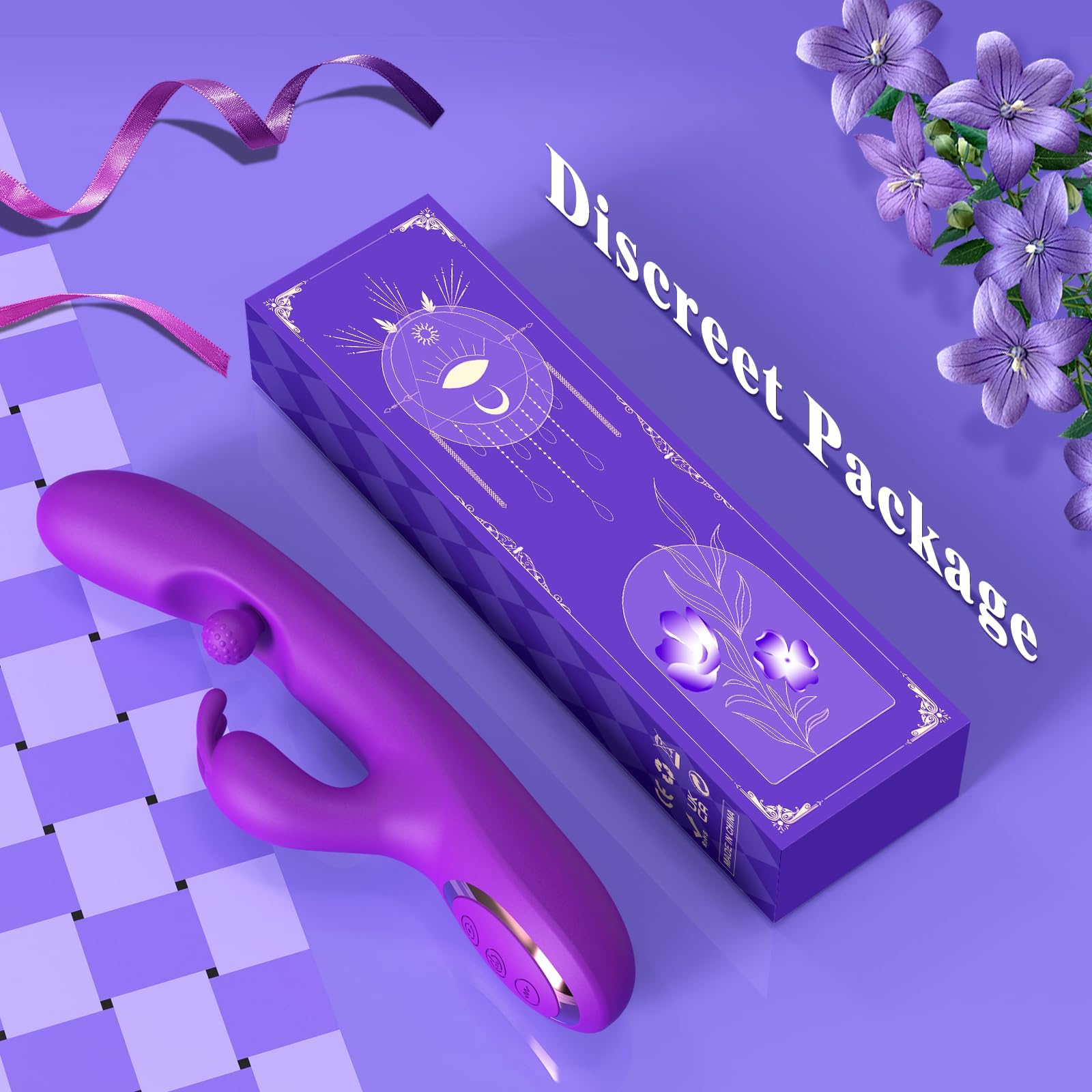 3-in-1 Rotating Rabbit Vibrator – G Spot, Clit & A-Spot Stimulation with 24 Custom Modes