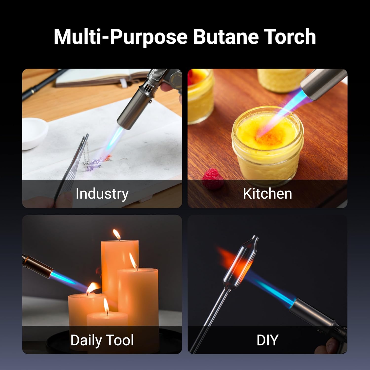 On Sale🔥Metal Butane Torch For Men’s Gift! (Fuel Not Included)