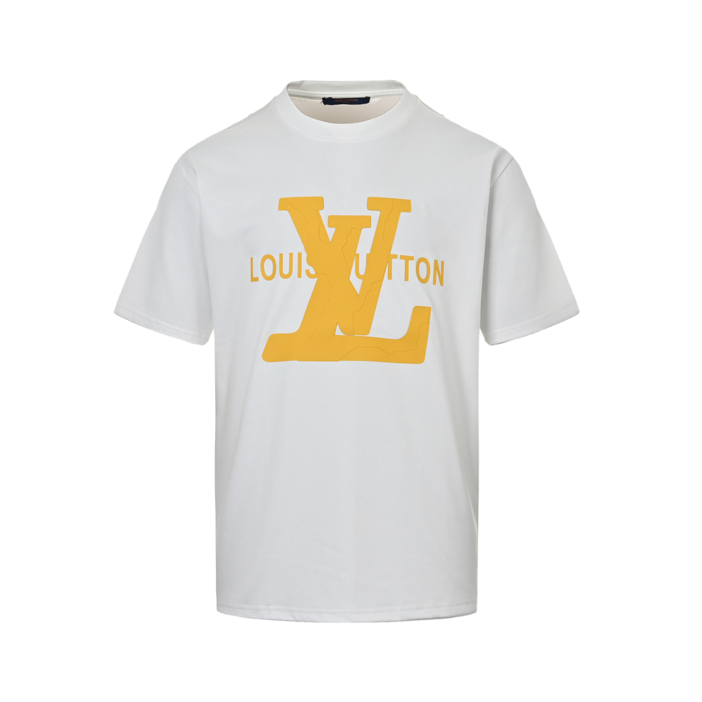 Louis Vuitton Thick Rubber Lettering Printed Short Sleeves