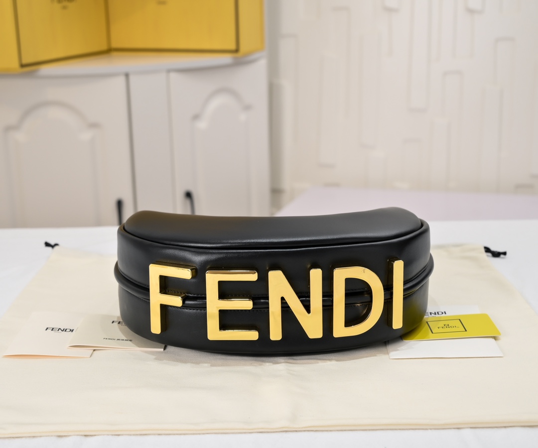 FENDI gray underarm large bag 2196