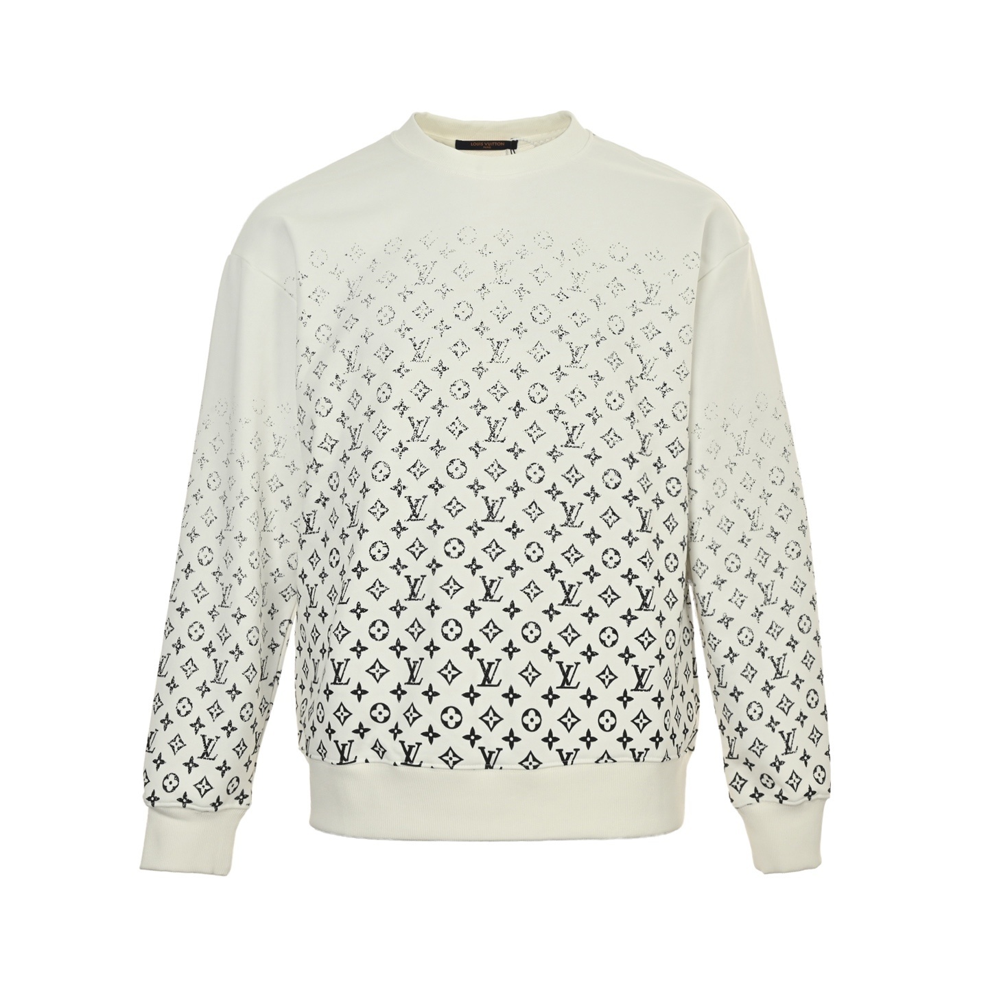 Louis Vuitton 25Fw monogram gradient print crew neck sweatshirt