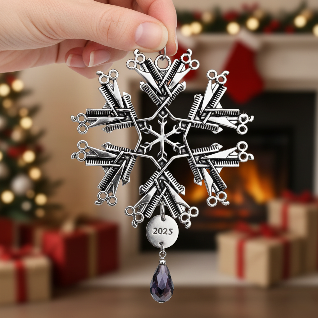 Hairdresser Snowflake Ornament