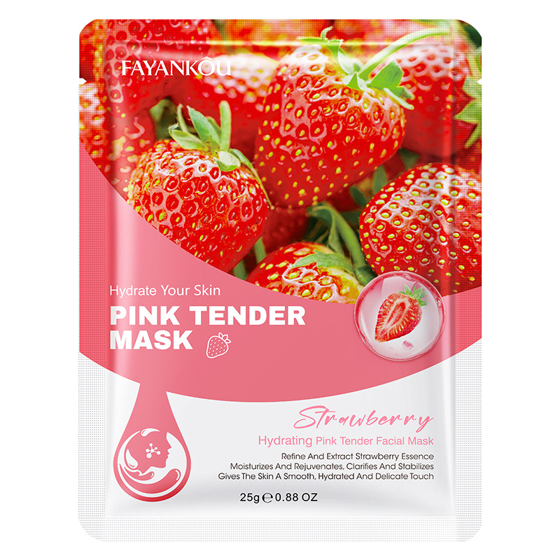 Plant fruit mask moisturizes and hydrates the skin, deeply soothes the skin, and provides long-lasting moisturizing