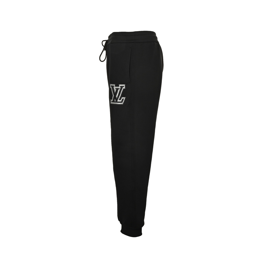 Louis Vuitton 24Fw embroidered logo fleece trousers