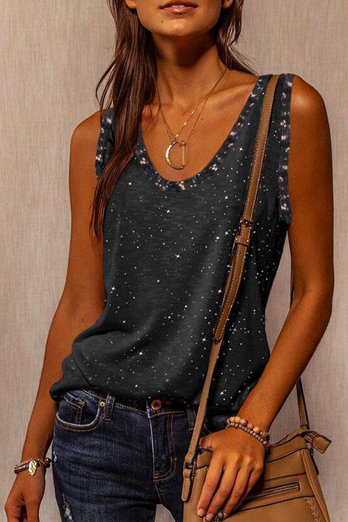 Heididress Summer Splice Sleeveless Top