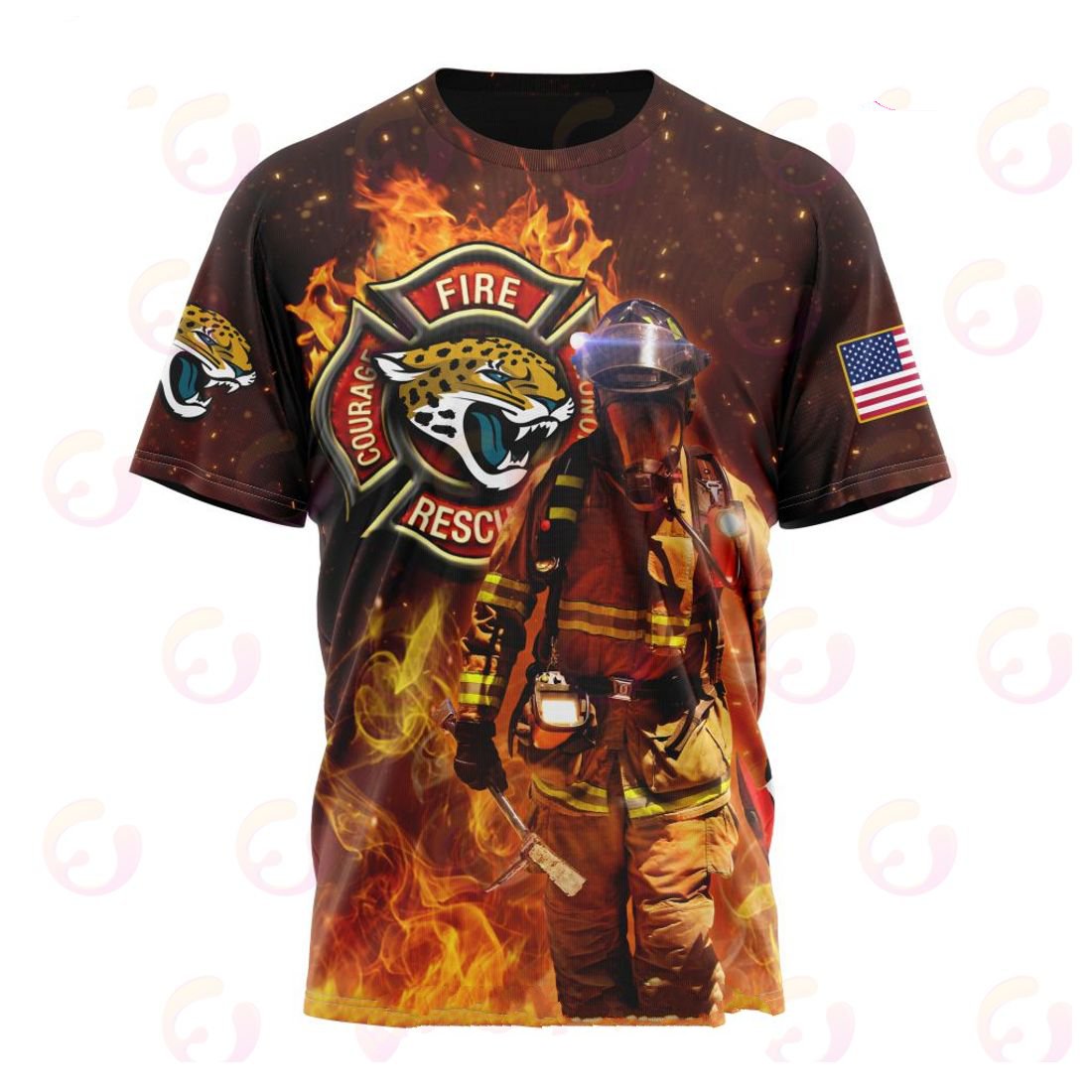 JACKSONVILLE JAGUARS HONOR FIREFIGHTERS – FIRST RESPONDERS 3D HOODIE