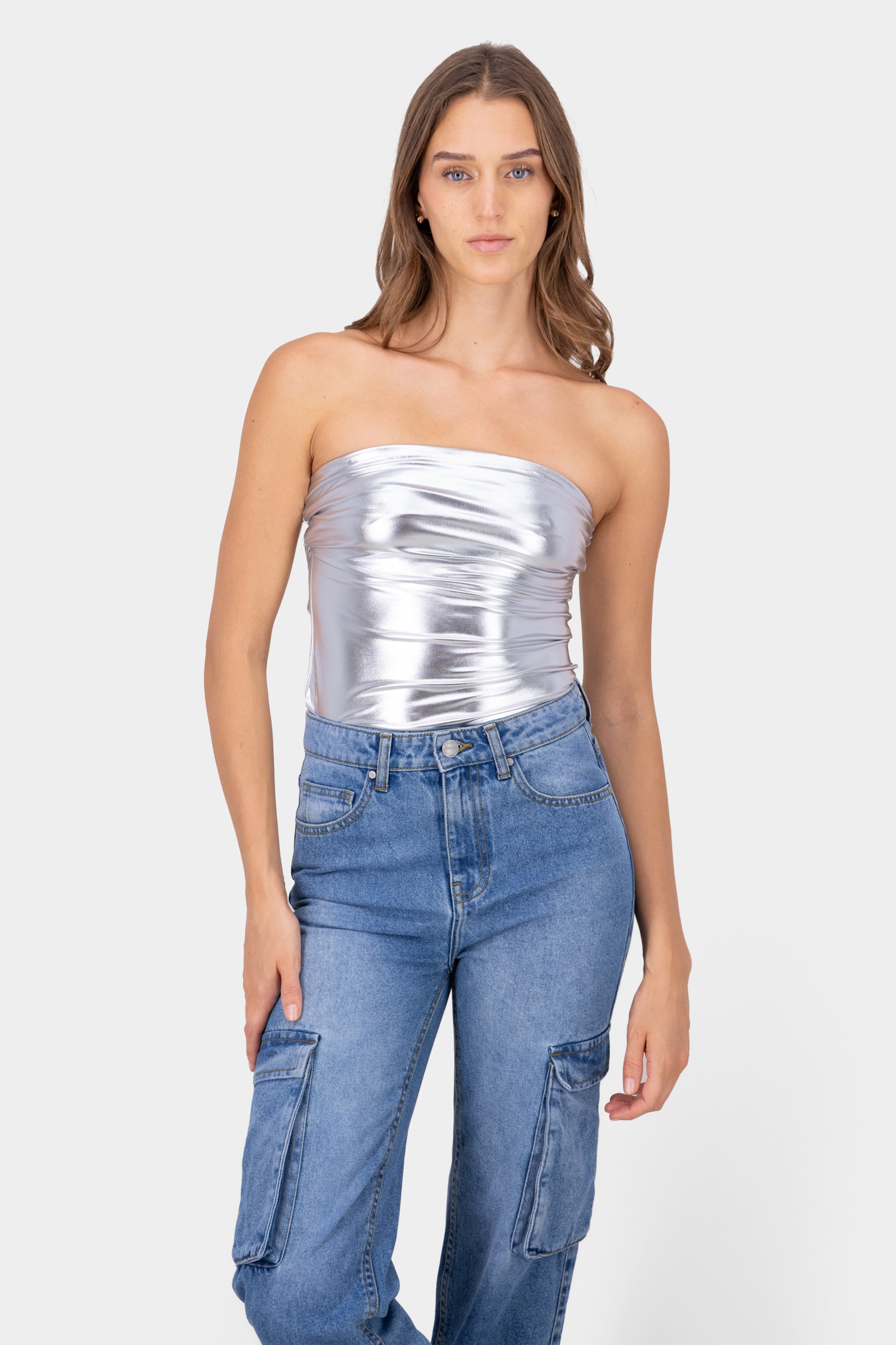 Matallic Tube Top
