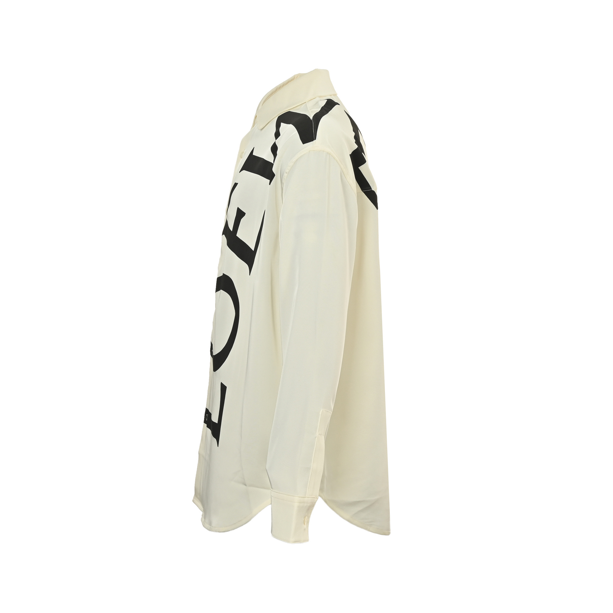 Loewe 25Fw large logo print silk shirt