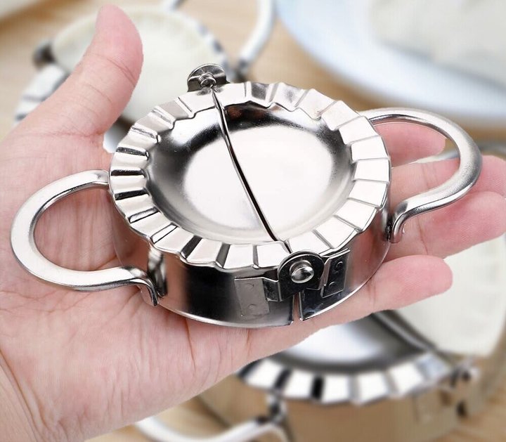 (🎇New Year Hot Sale)Stainless Steel Dumpling Mould Kit(SET OF 2PCS)-BUY 3 SETS  FREE SHIPPING