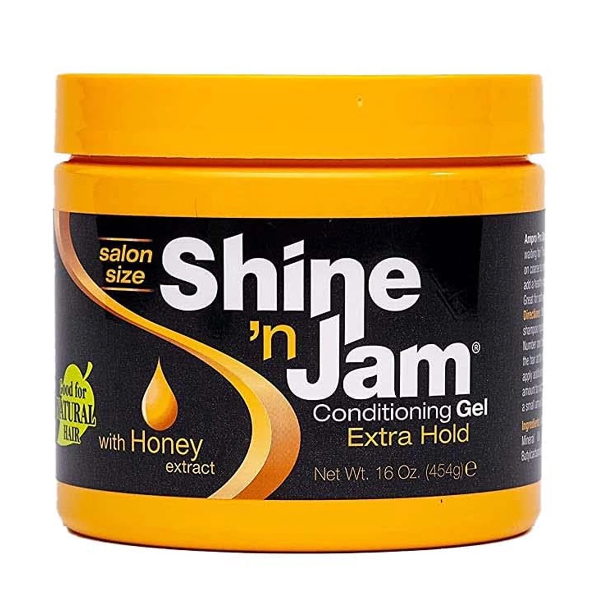 Shine 'n Jam Conditioning Gel Extra Hold for Braids, Twists, and Frizz Control, 16 Ounce