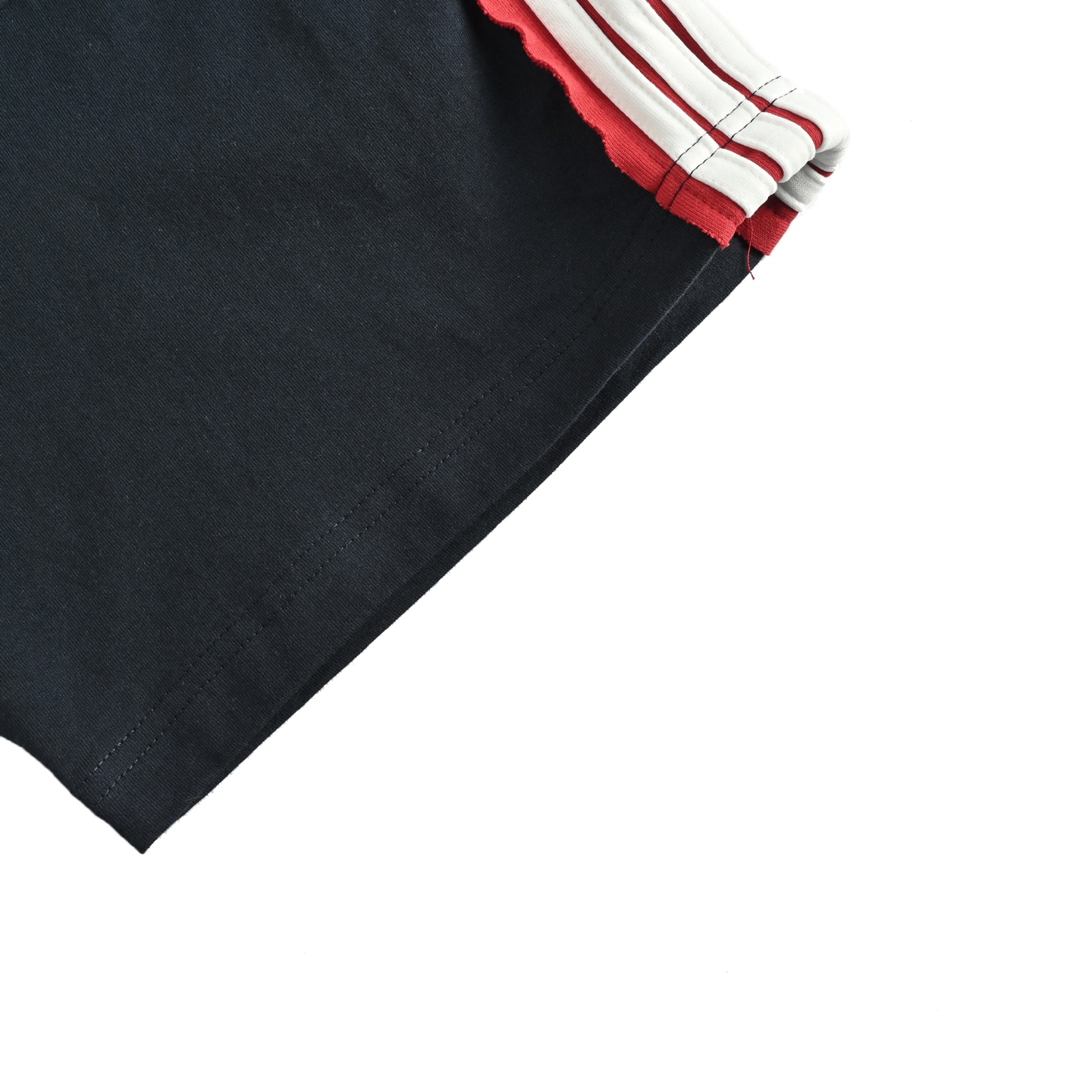 Balenciaga 25ss shoulder strap double ring embroidered short sleeves