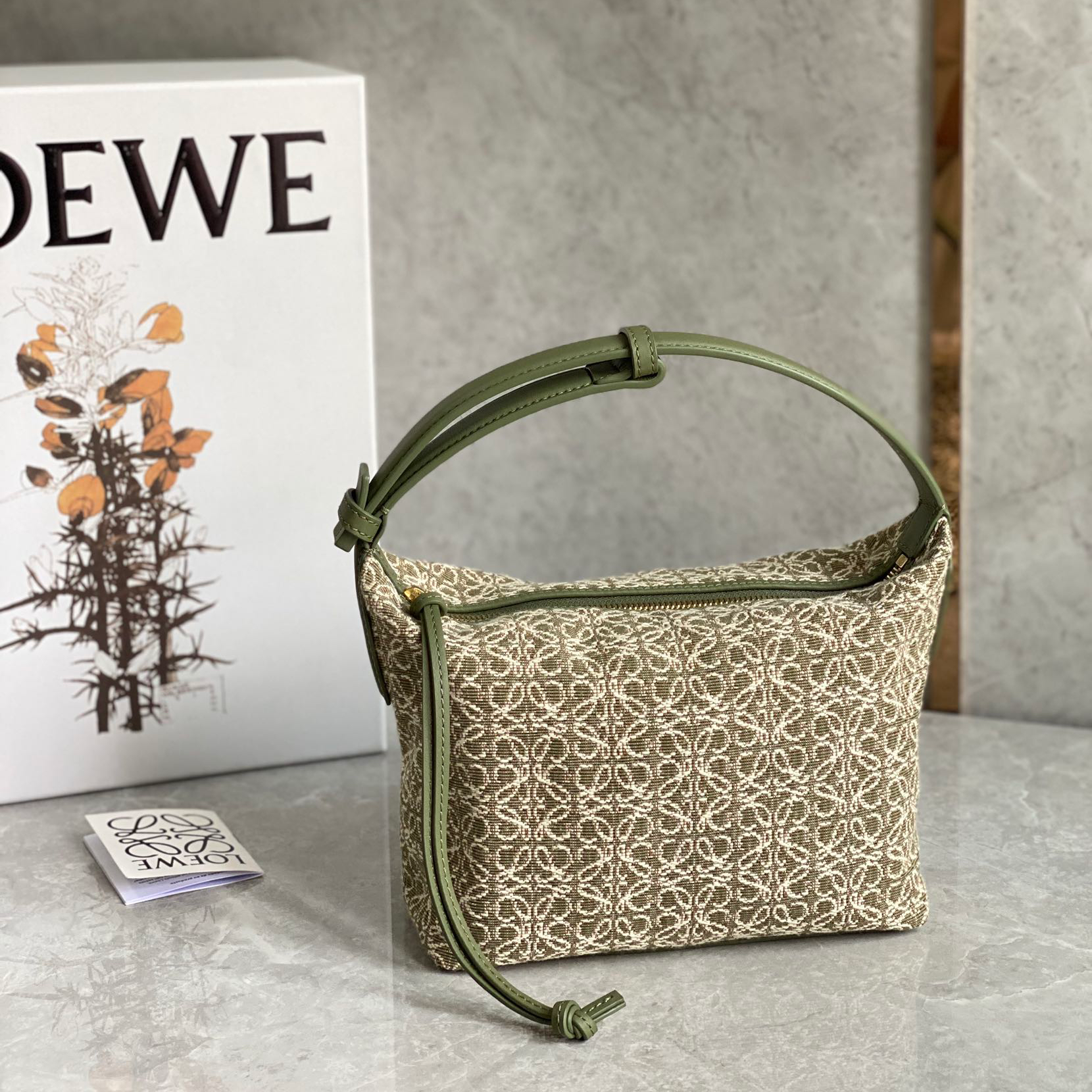 Loewe Cubi Embroidered Underarm Bag 0559