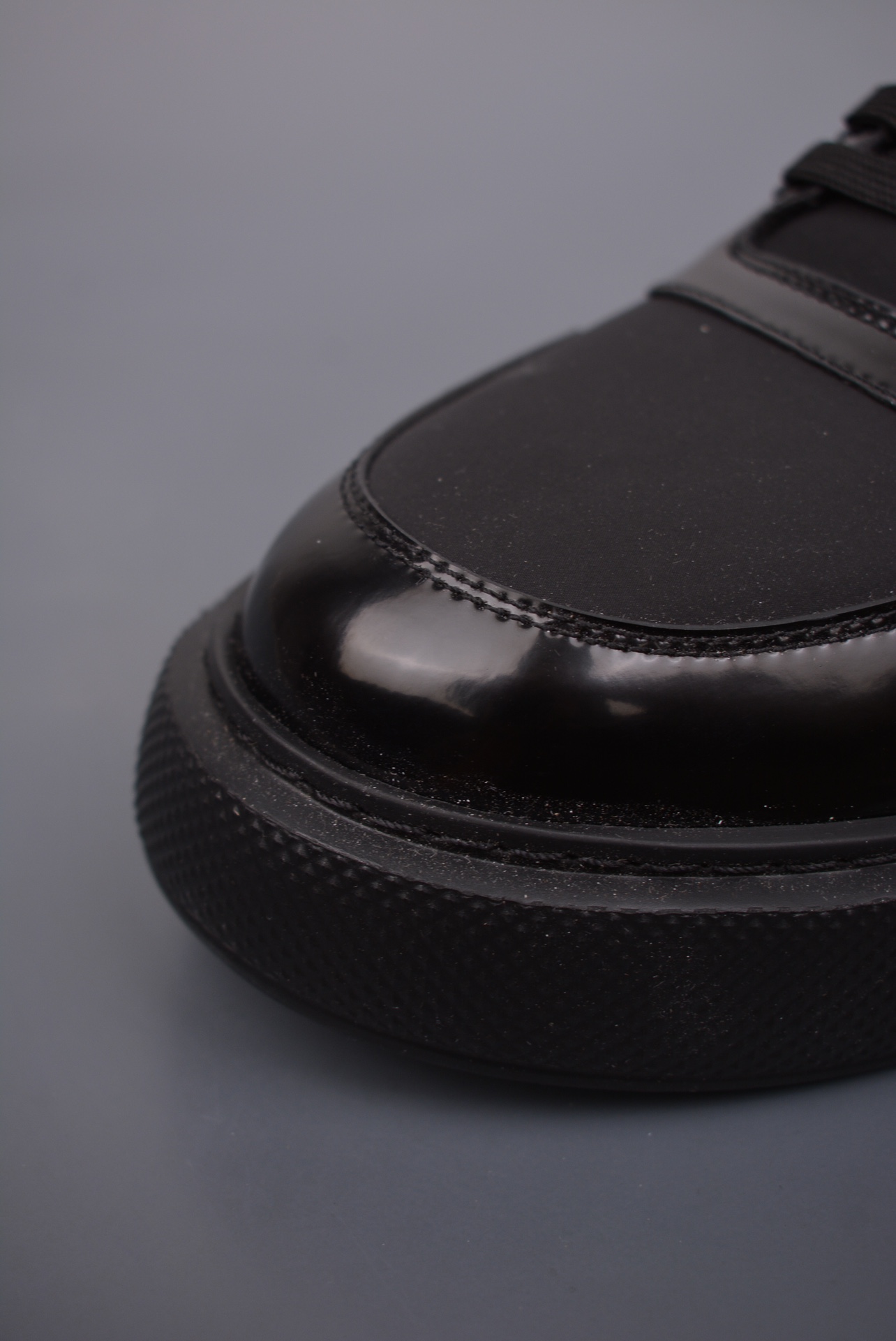 Prada Downtown Low Sneakers Glossy Black