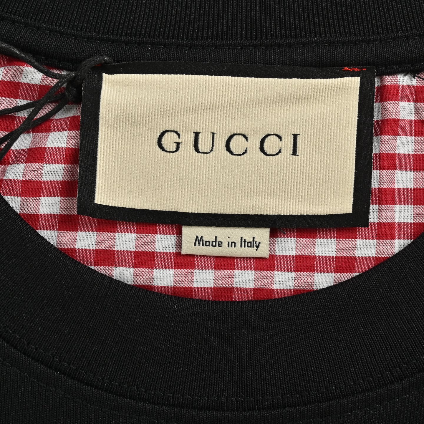 Gucci 25ss embroidered double G check short sleeve