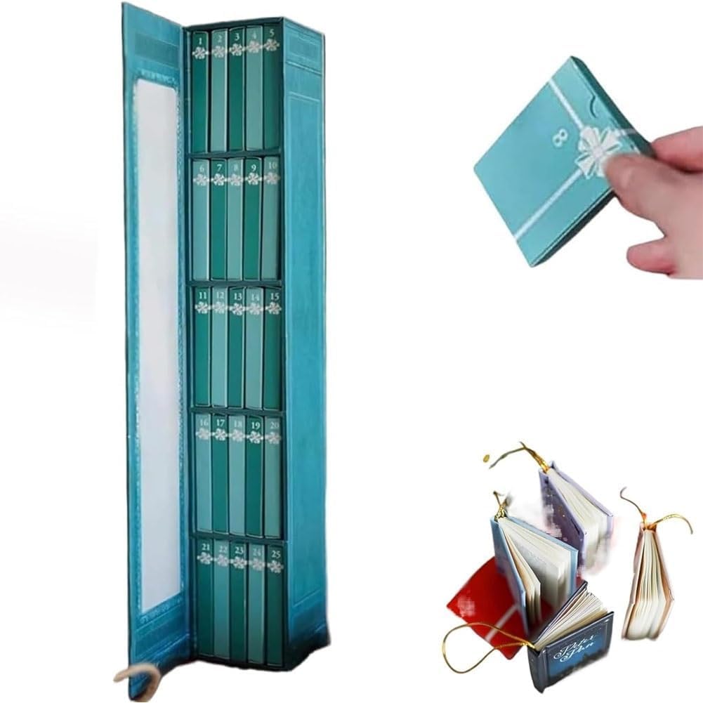 Mini Book Ornament 24 Days Advent Calendar 2025