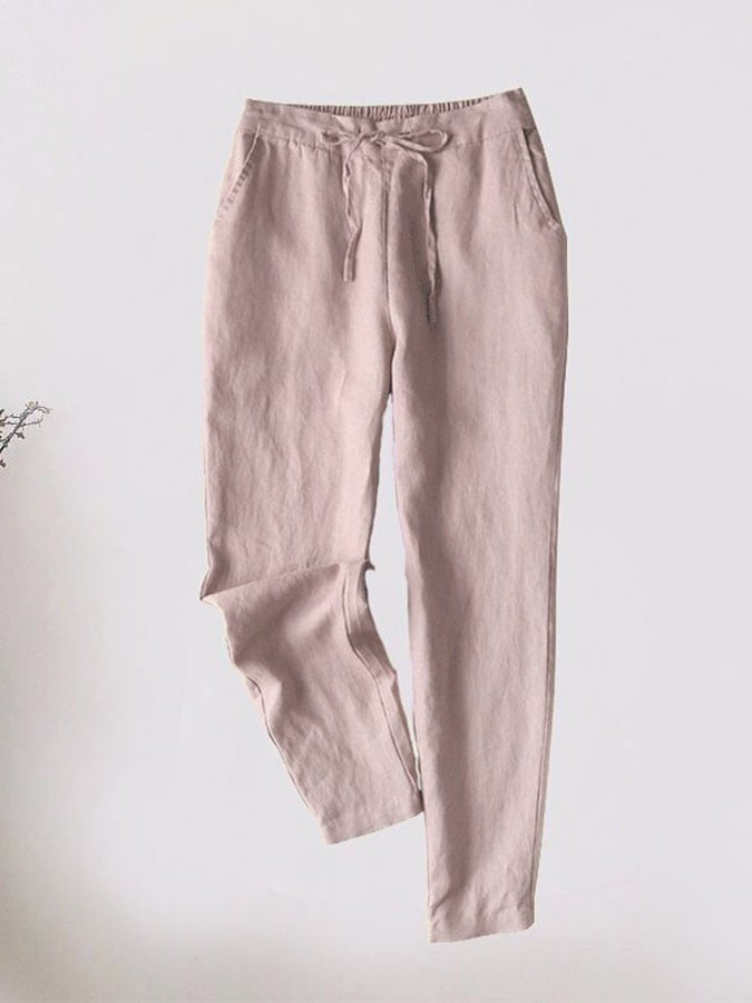 Cotton Linen Casual Pants